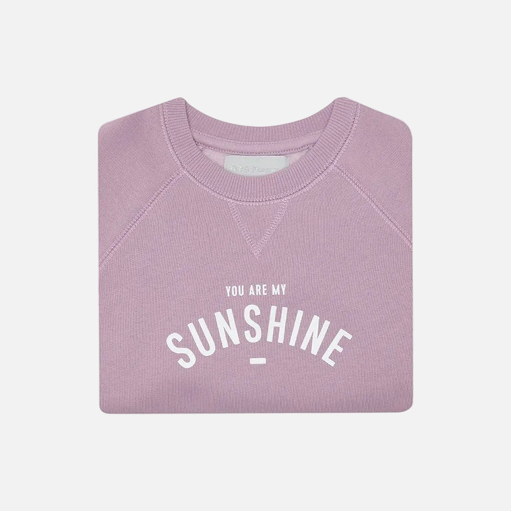 Folded lilac sweatshirt