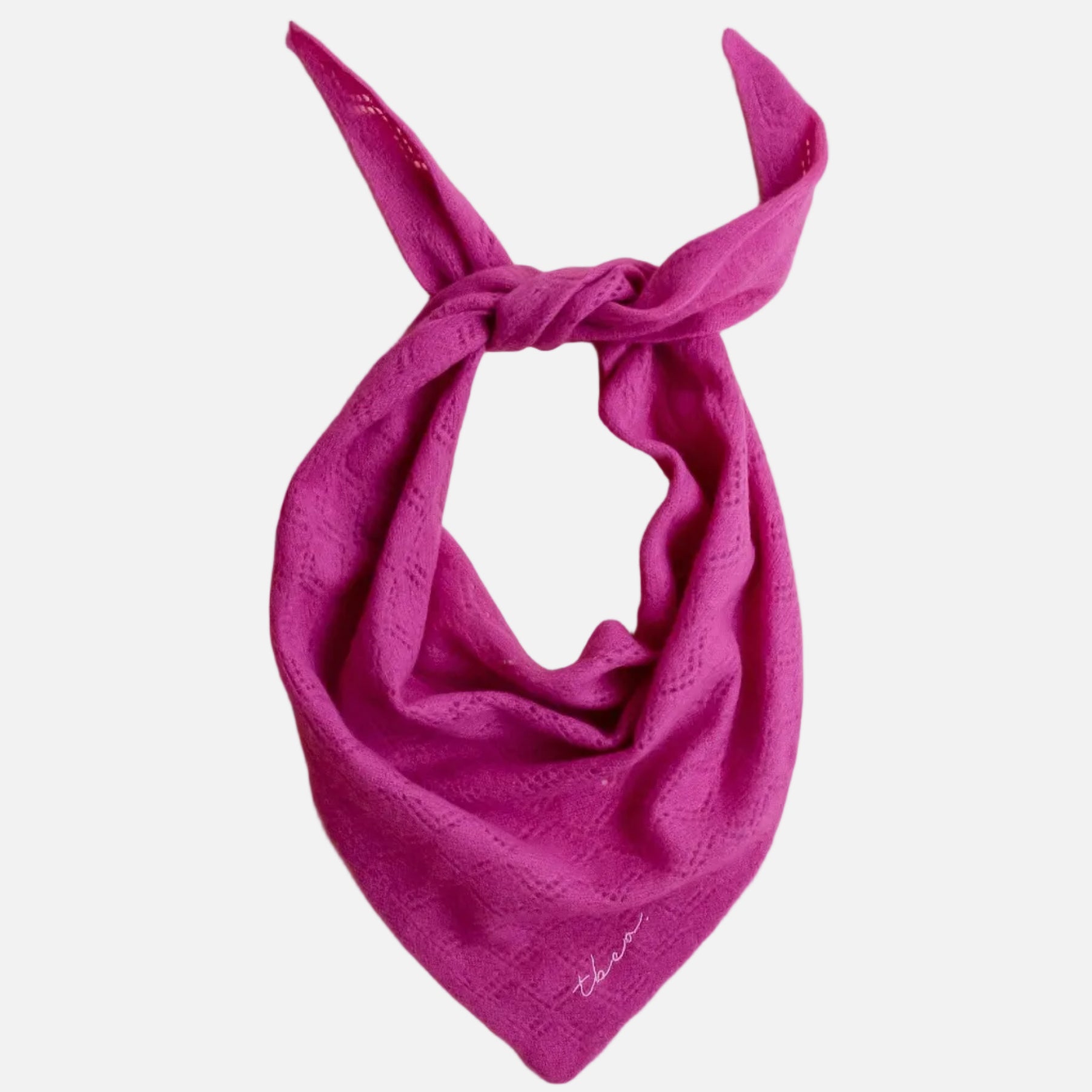 Magenta pink triangle scarf