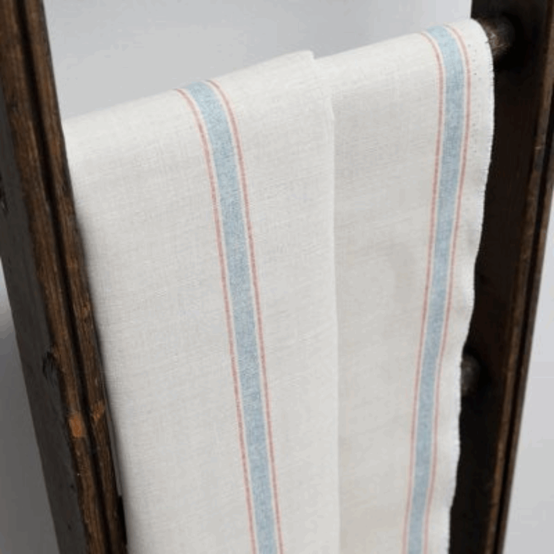 Land Stripe Multi | Nordic Blue & Rust