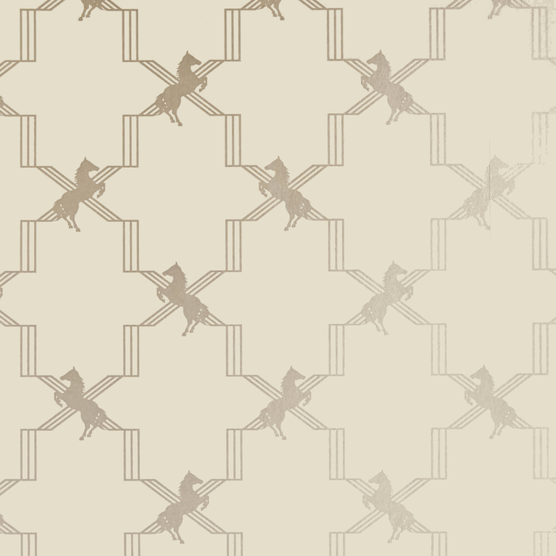 Horse Trellis | Metallic Stone