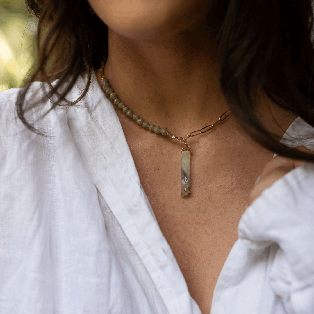 Victoria Necklace | Khaki