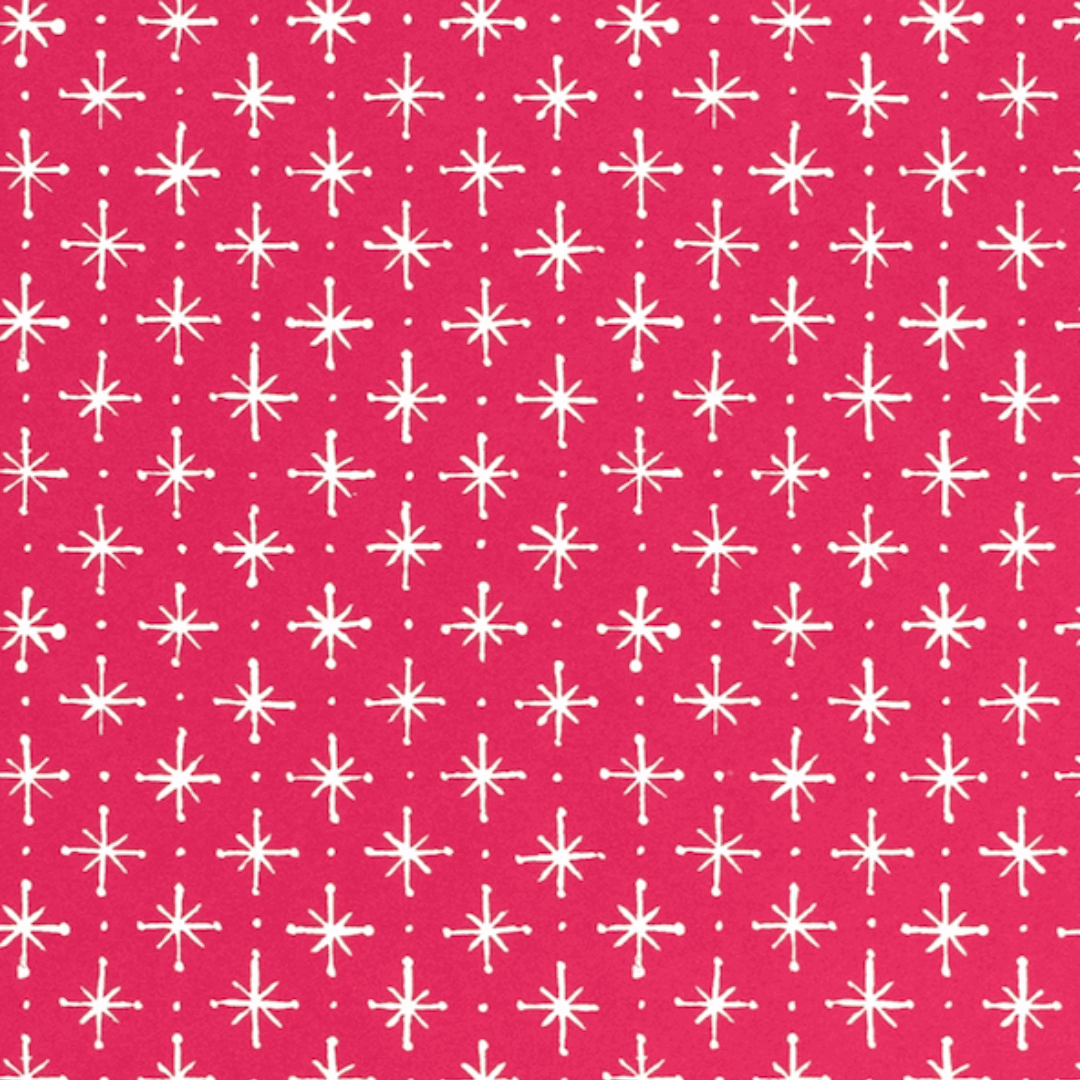 Patterned Paper Large Stars | Magenta
