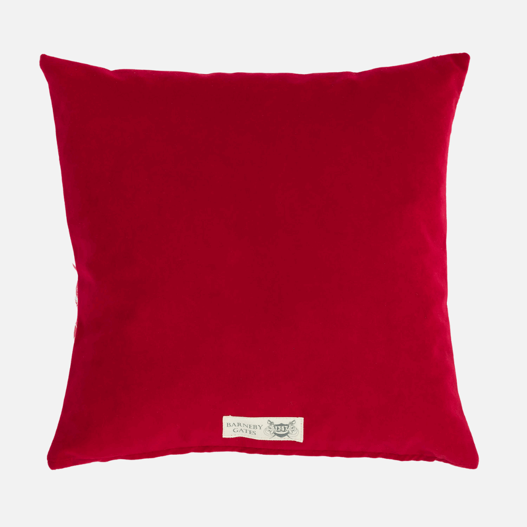 Pineapple Cushion | Red on Cream