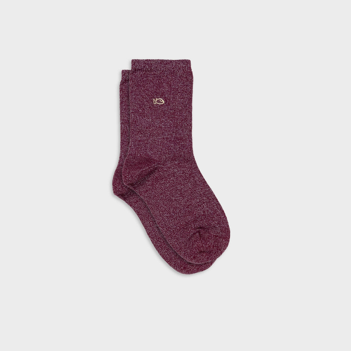 BillyBelt aubergine glitter socks