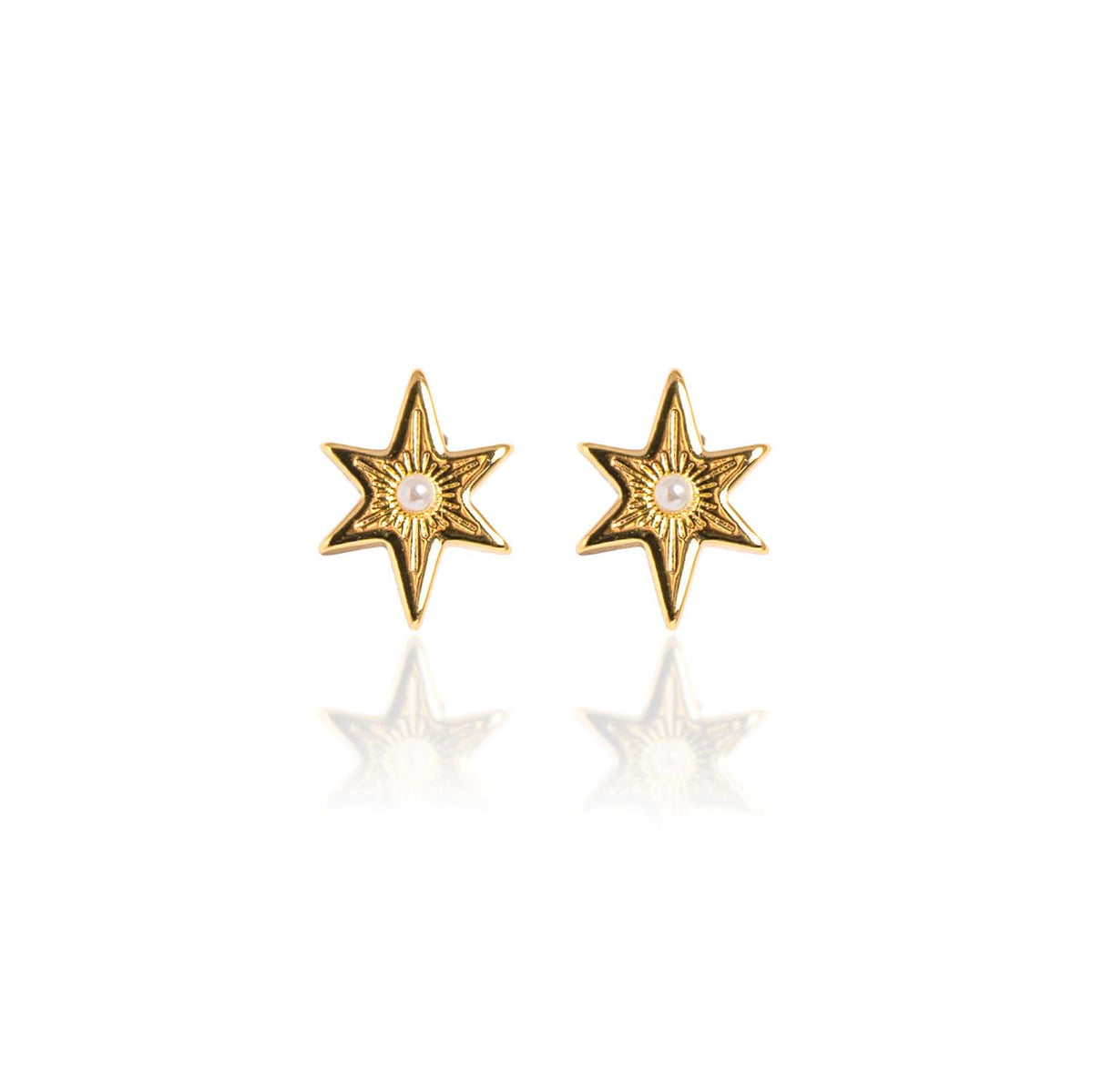 Loxley Lane Dulcie Stud Earrings in 14K gold plate