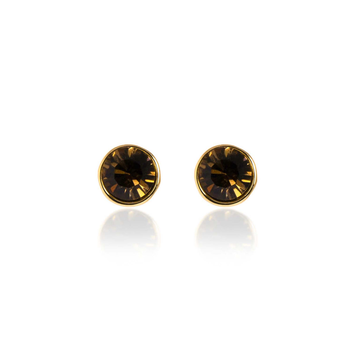Loxley Lane Erin Stud Earrings in Chocolate