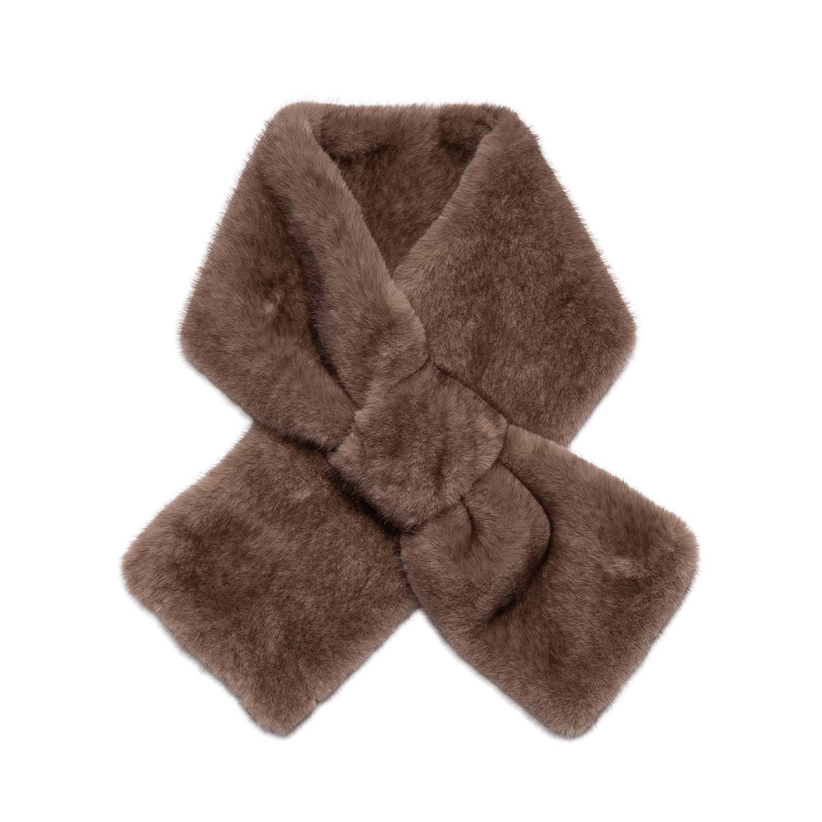 Loxley Lane faux fur pull-through in Mocha