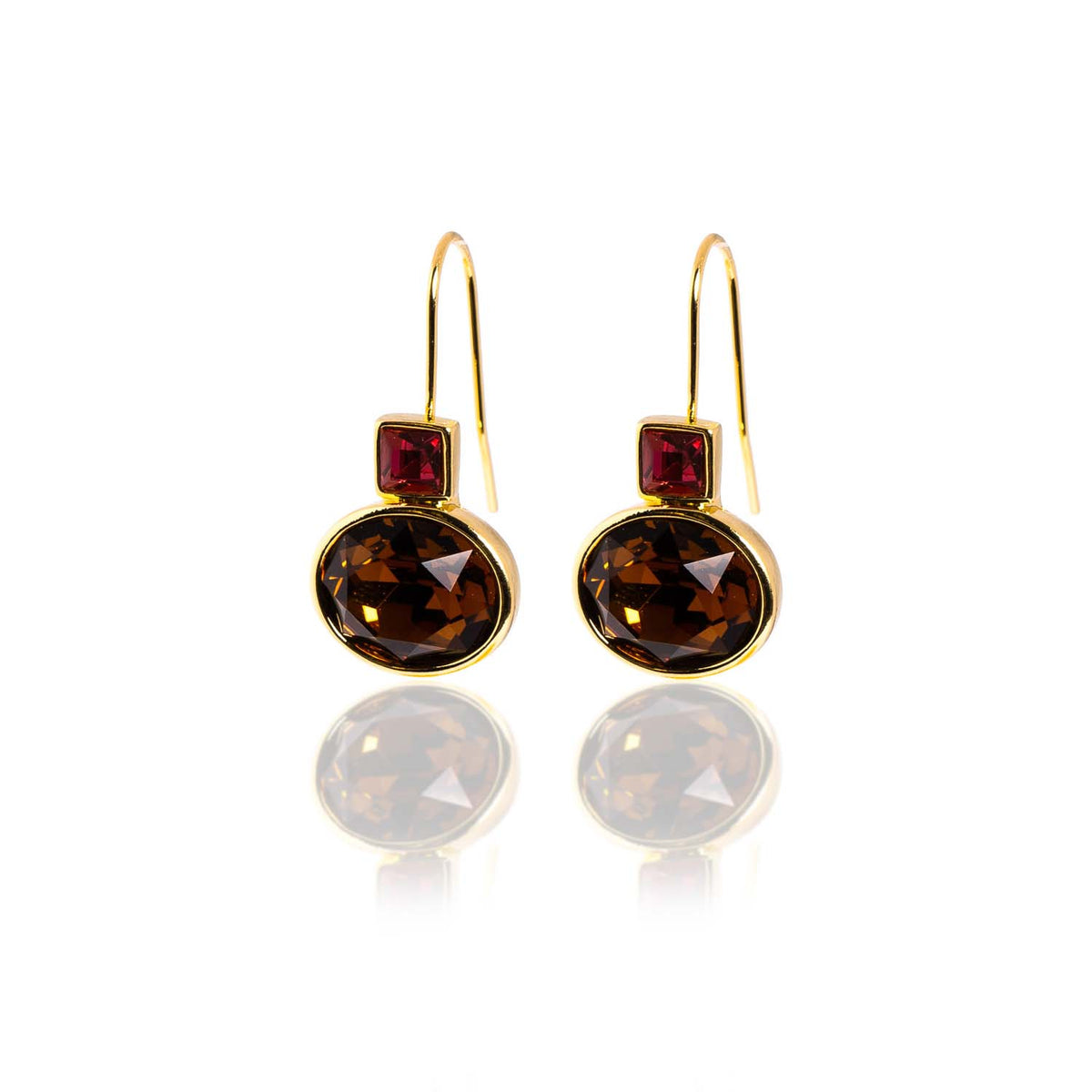 Loxley Lane Katie Drop Earrings in Chocolate