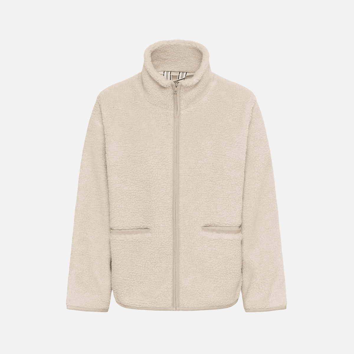 Part Two Catharina Fleece Jacket in Oatmeal, front product view