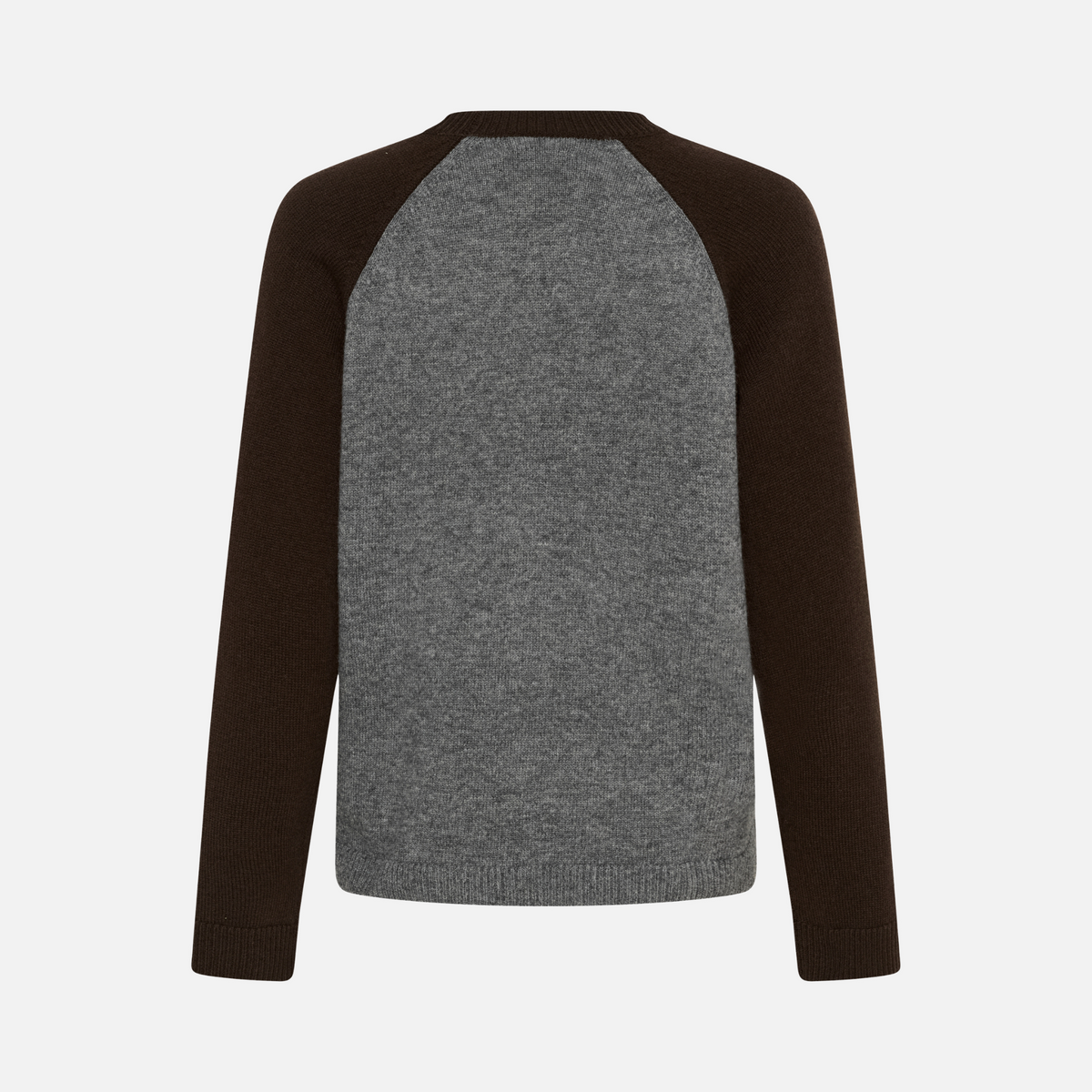 Part Two Cleo Pullover in Grey and Mole colourblock, back product view