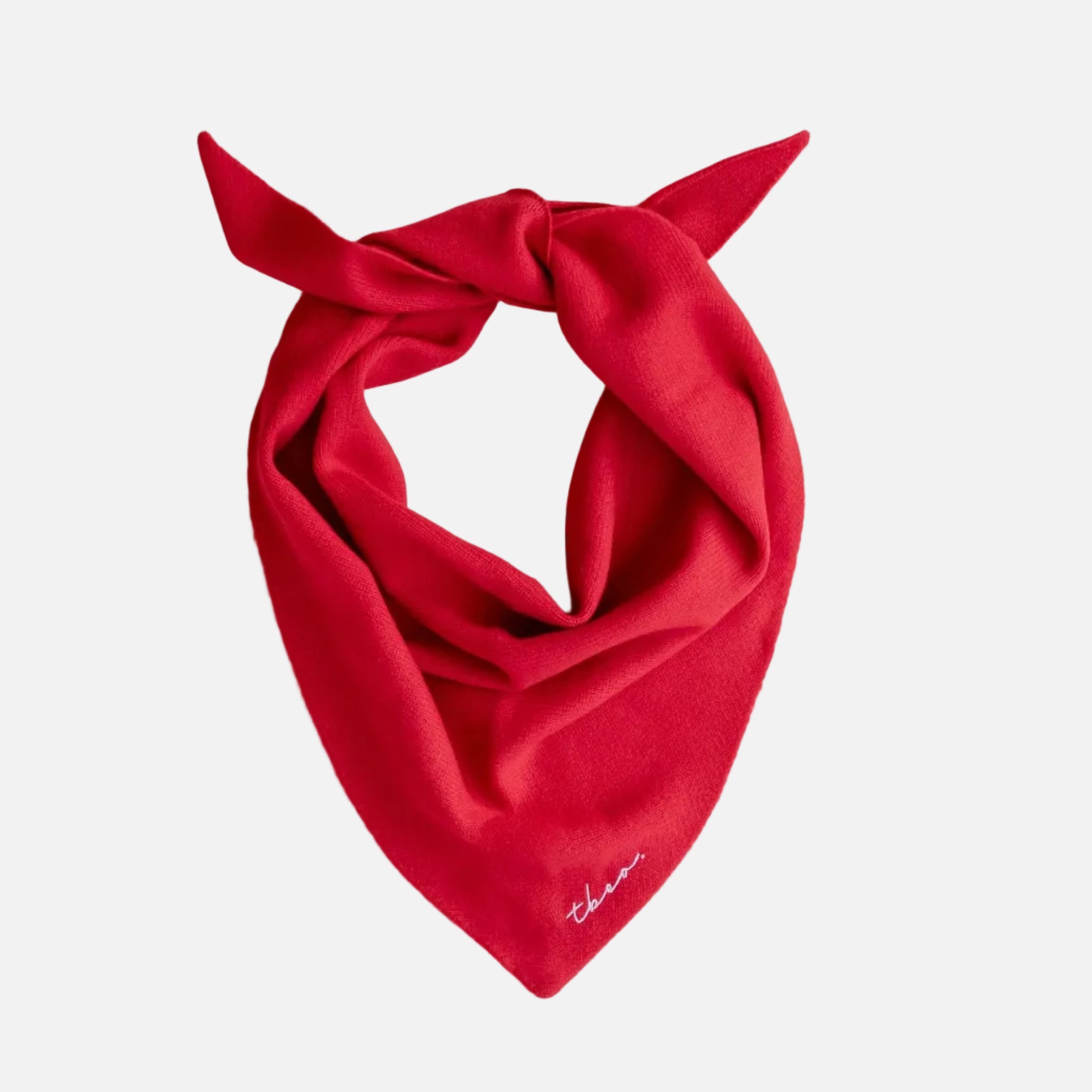 Red triangle scarf