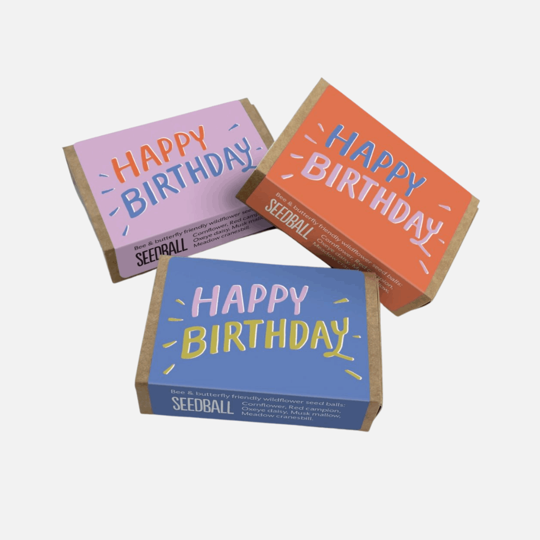 Seedball Wildflower Boxes | Happy Birthday Blue