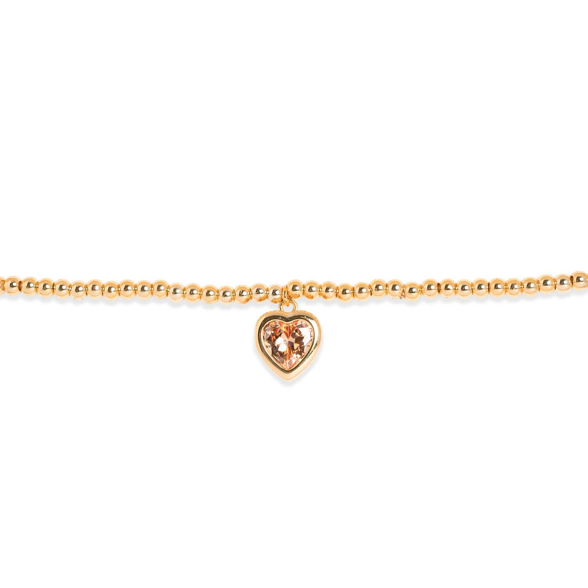 Loxley Lane Amillee Heart Bracelet in Champagne