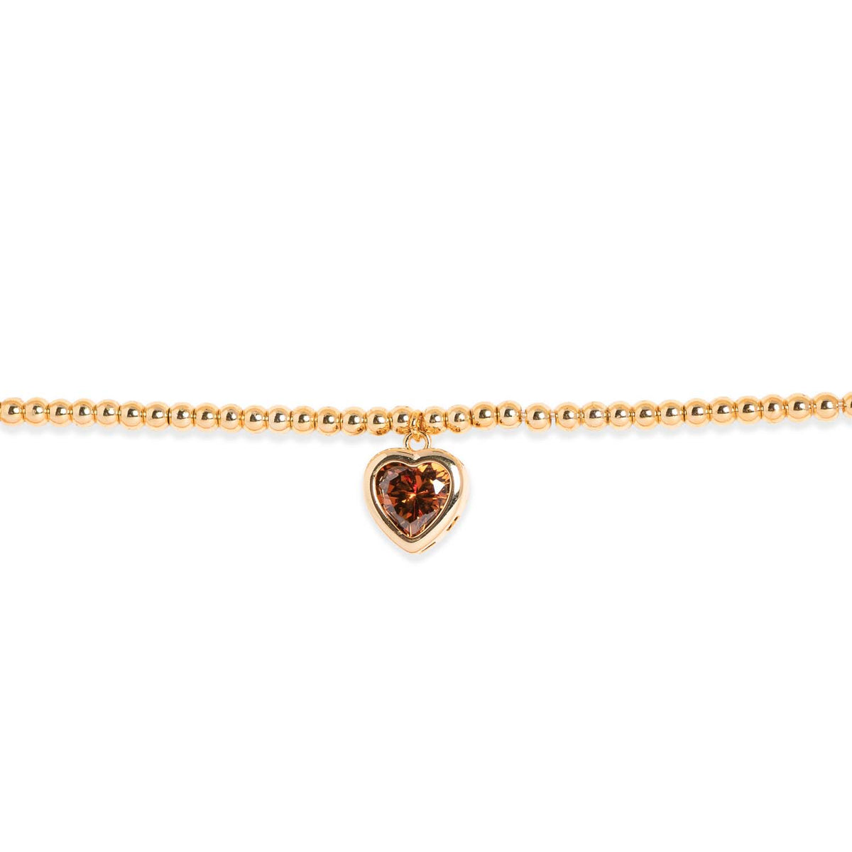 Loxley Lane Amillee Heart Bracelet in Chocolate