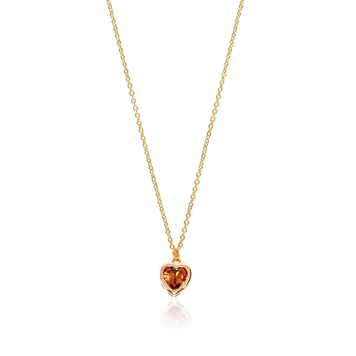 Loxley Lane Amillee Heart Necklace in Chocolate