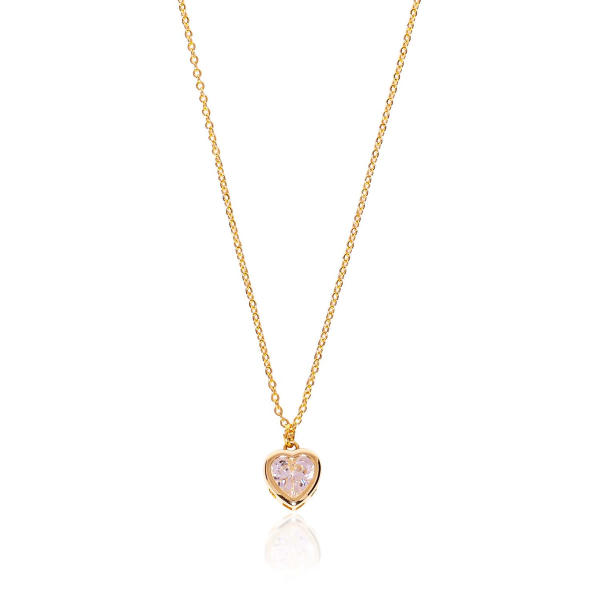 Loxley Lane Amillee Heart Necklace in Clear
