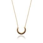 Loxley Lane Amy Necklace with K9 crystal in Black