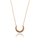 Loxley Lane Amy Necklace with K9 crystal in Chocolate