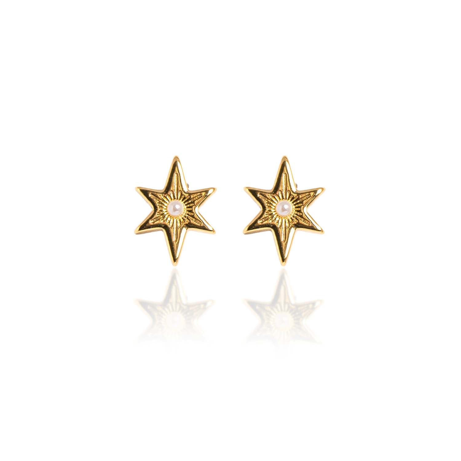 Loxley Lane Dulcie Stud Earrings in 14K gold plate