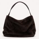 Loxley Lane faux fur slouch bag in Chocolate