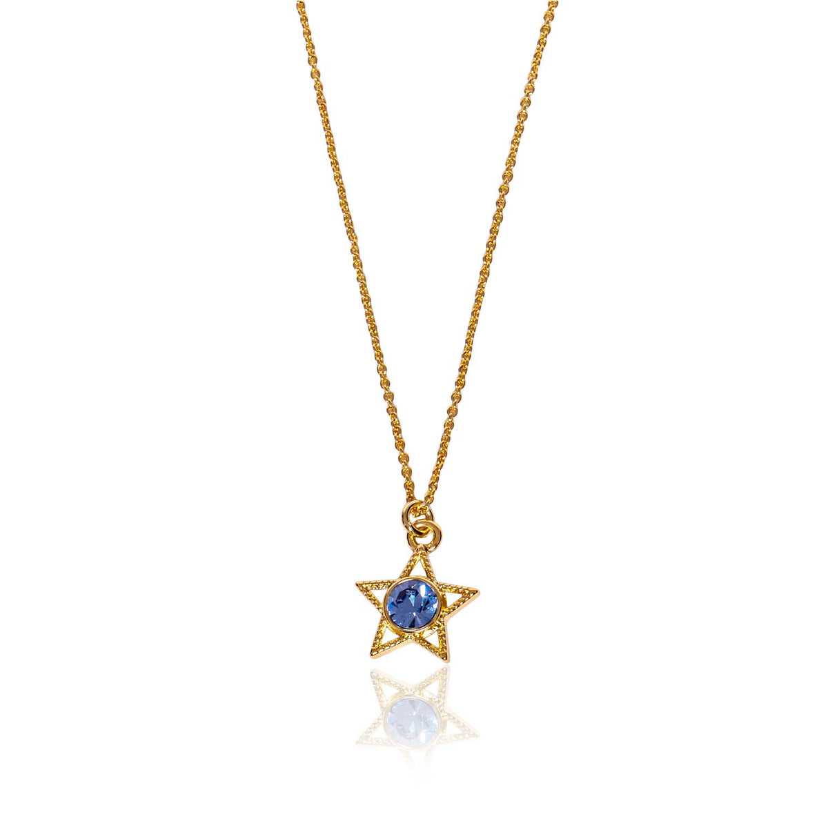 Loxley Lane Florence Star Charm Necklace in Blue