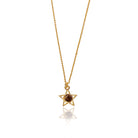 Loxley Lane Florence Star Charm Necklace in Chocolate