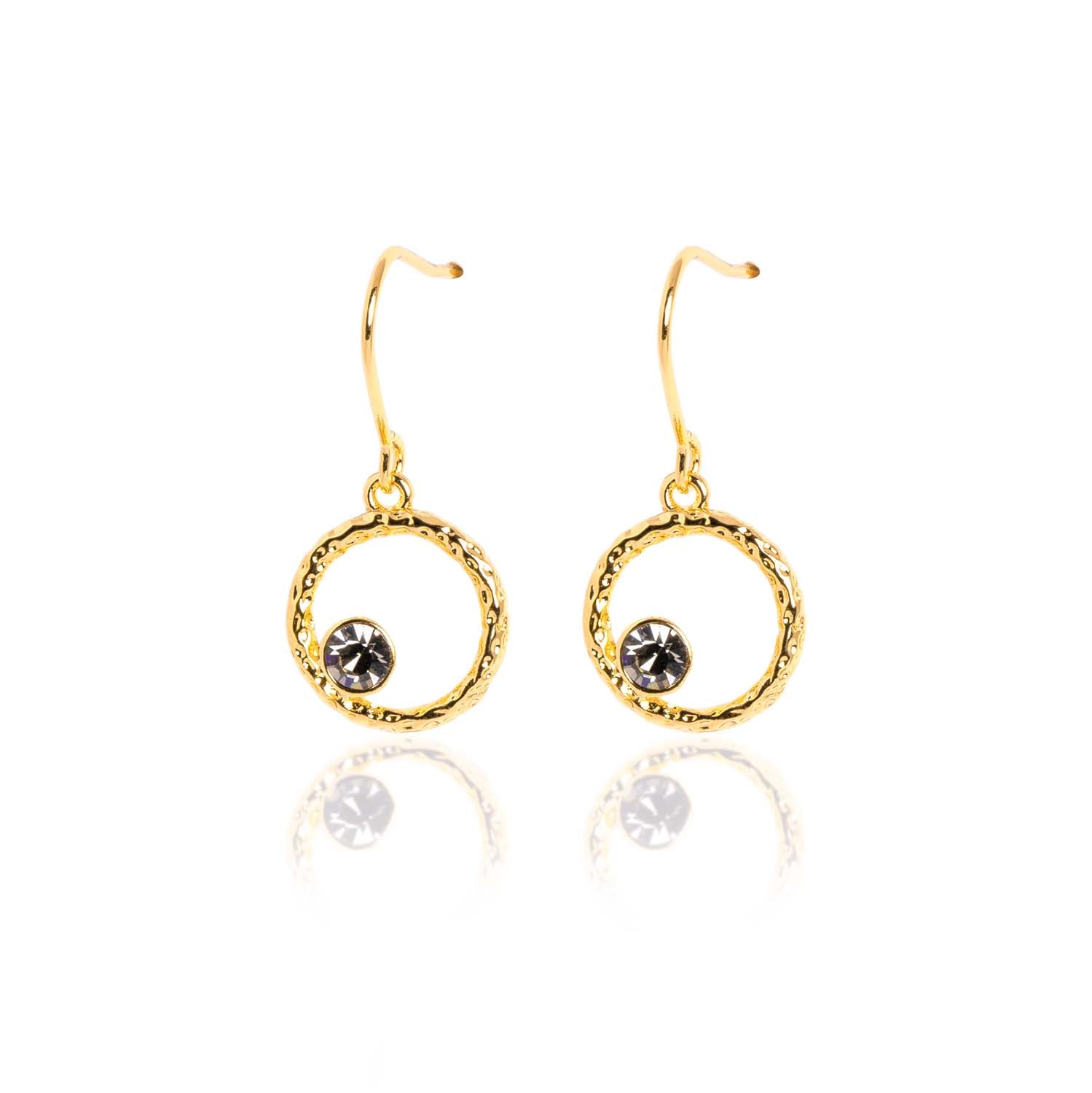Loxley Lane Gia Drop Earrings in Grey