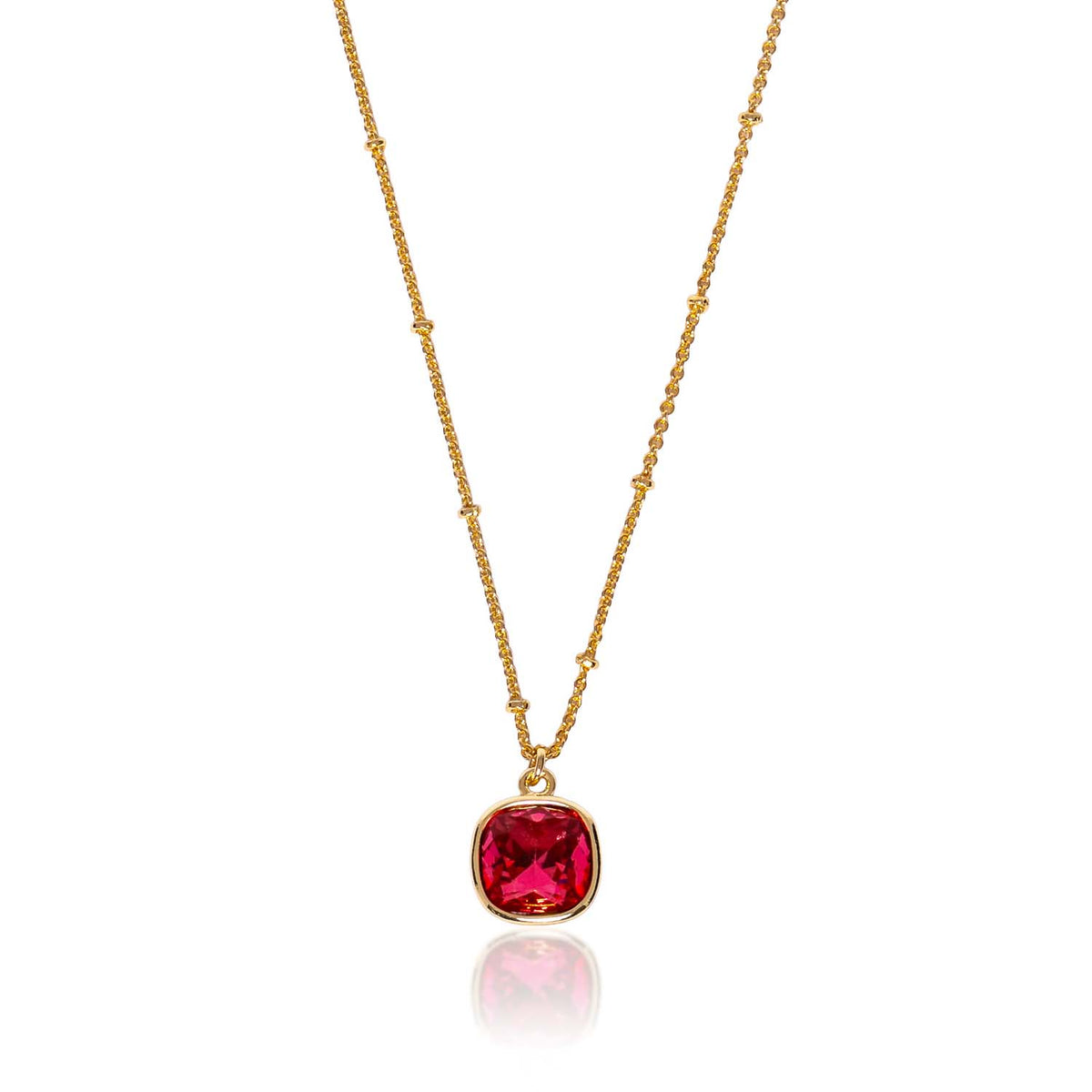 Loxley Lane Harper Necklace in Hot Pink