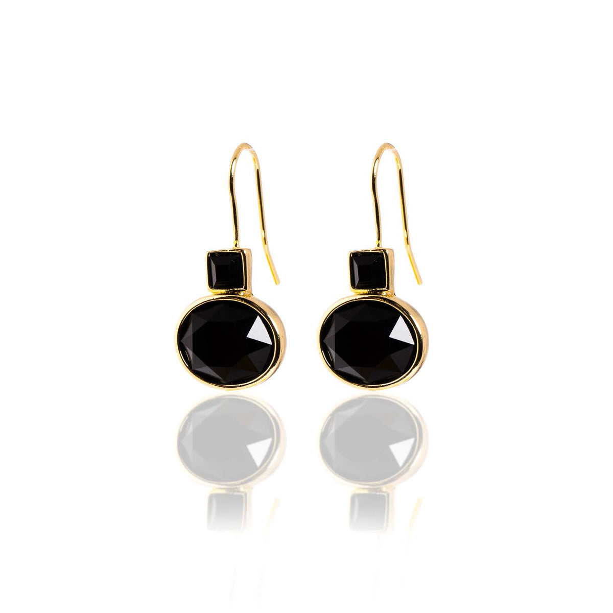 Loxley Lane Katie Drop Earrings in Black