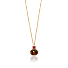 Loxley Lane Katie Pendant Necklace in Chocolate