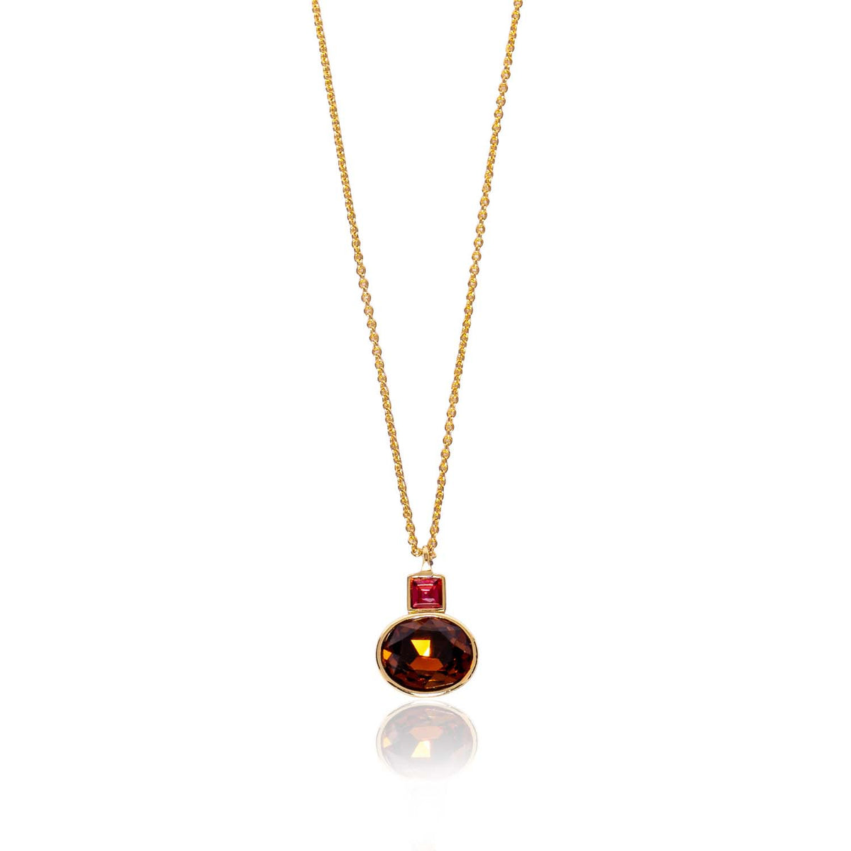 Loxley Lane Katie Pendant Necklace in Chocolate