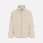 Part Two Catharina Fleece Jacket in Oatmeal, front product view
