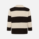 Part Two Charlott Pullover in Whitecap Grey and Mole Stripe – back product view