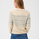 Part Two Charmaine Cardigan in Whitecap Grey Melange – styled back view