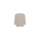 Part Two Nela 3/4 Sleeve T-Shirt in Mole Stripe – back cut-out product view