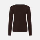Part Two Nemajas Long Sleeve T-Shirt in Mole Brown – back product view