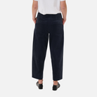 Part Two Netta Corduroy Trousers in Dark Navy – styled back view