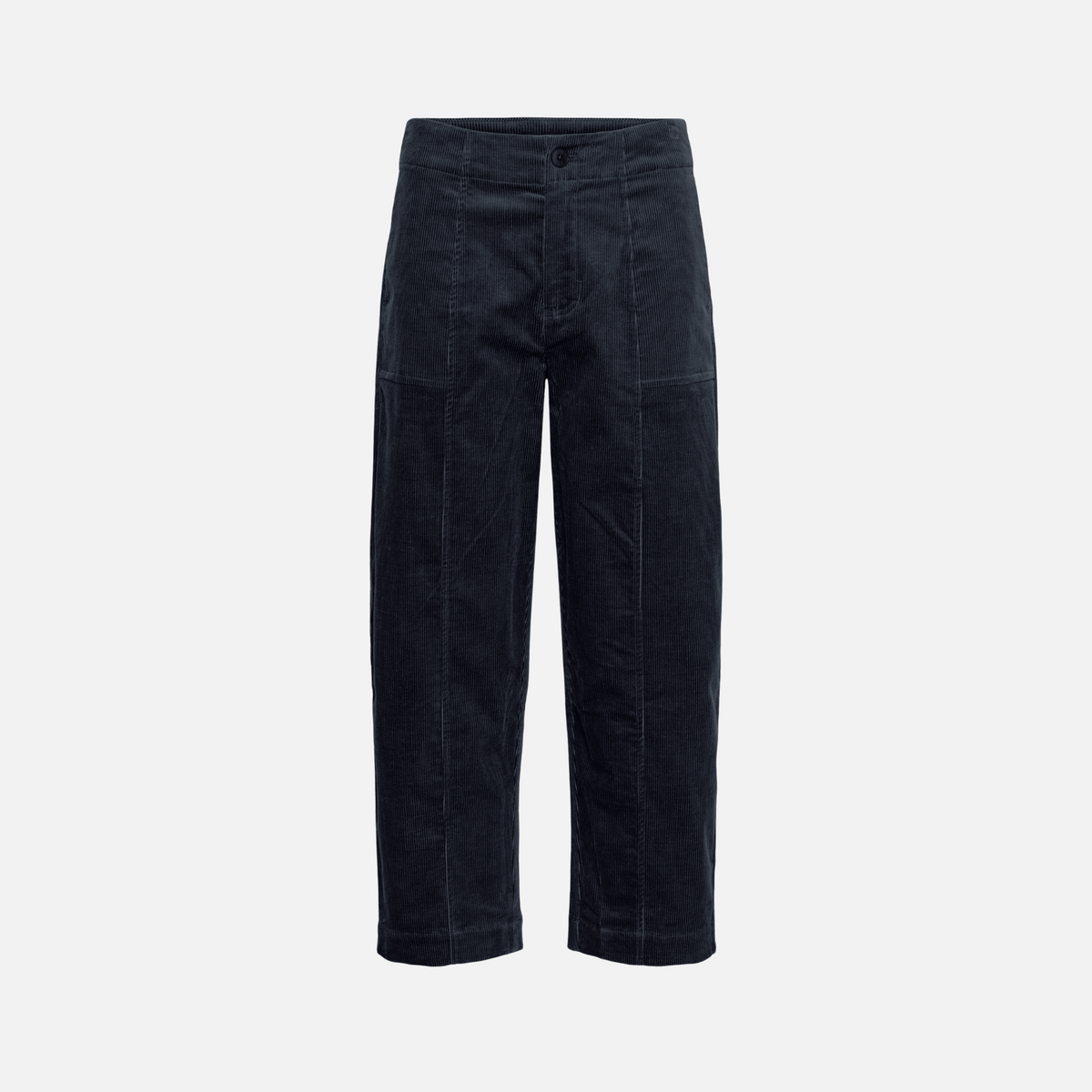 Part Two Netta Corduroy Trousers in Dark Navy – front product view