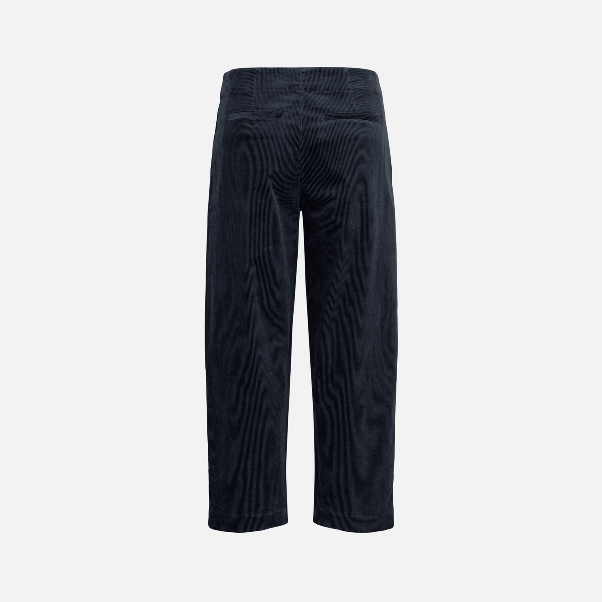 Part Two Netta Corduroy Trousers in Dark Navy – back product view