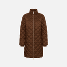 Part Two Olilana Padded Coat in Downtown Brown, front product view