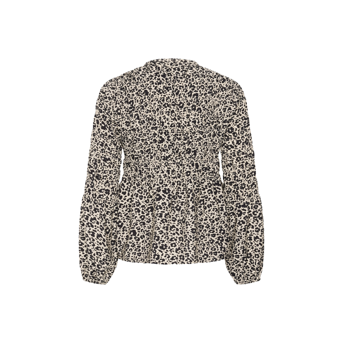 Part Two Siffe Blouse in Dark Navy Flower Spots – back cut-out product view