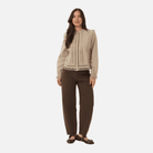 Saint Tropez Marlee Shirt in Weathered Teak - styled full-length view