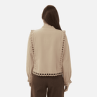 Saint Tropez Marlee Shirt in Weathered Teak - back view