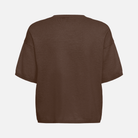 Saint Tropez Mila Boxy Short Sleeve Pullover in Fondant Fudge