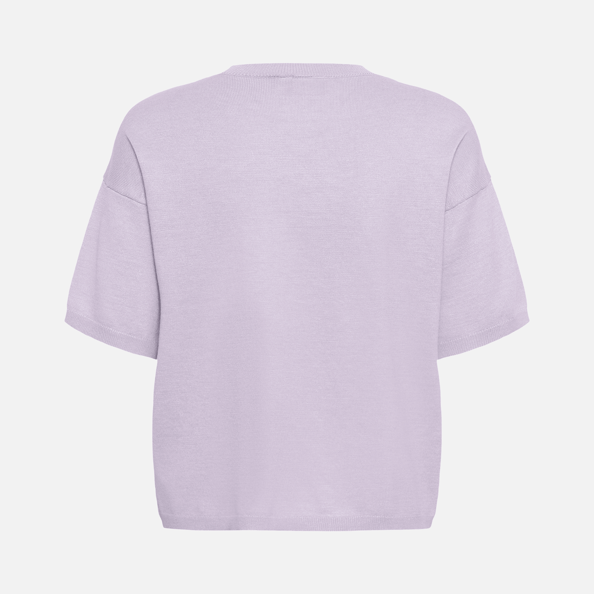 Saint Tropez Mila Boxy Short Sleeve Pullover in Misty Lilac