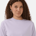 Saint Tropez Mila Boxy Short Sleeve Pullover in Misty Lilac