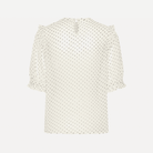 Saint Tropez Sabatina Blouse in Turtledove Black