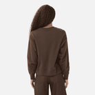 Saint Tropez Suzie Sweatshirt in Chocolate Brown