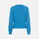 Saint Tropez Tabbatha Pullover in Lichen Blue Melange - product back