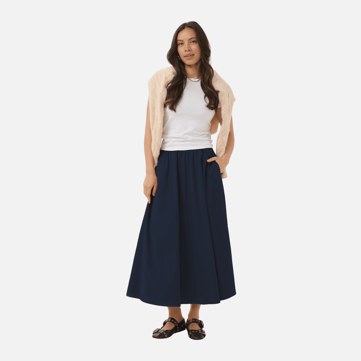 Saint Tropez Tonja Skirt in Night Sky - full-length front view